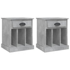 Bedside Cabinets 2 pcs Concrete Grey 43x36x50 cm