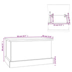 Storage Box Sonoma Oak 50x30x28 cm Engineered Wood