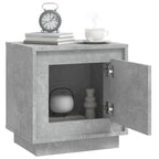 Bedside Cabinets 2 pcs Concrete Grey 44x35x45 cm Engineered Wood