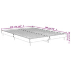 Bed Frame without Mattress Sonoma Oak 135x190 cm Double Engineered Wood