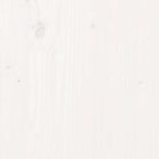 Garden Footstools with Cushions 2pcs White Solid Wood Pine