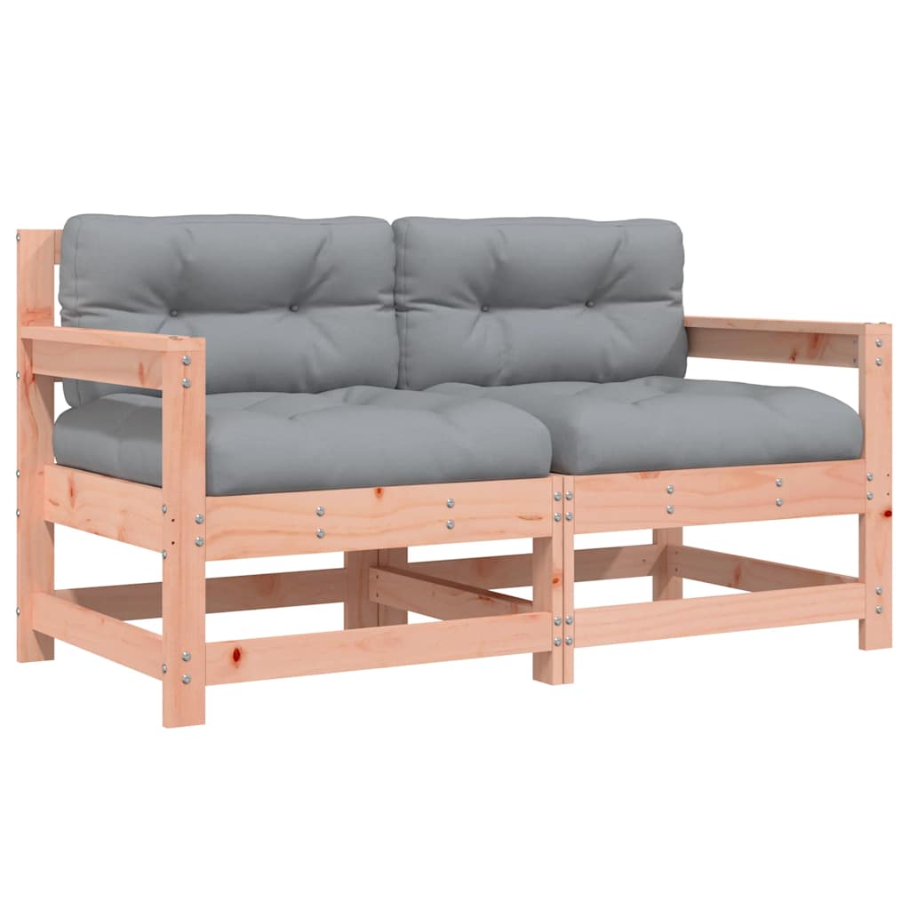 Garden Chairs with Cushions 2 pcs Solid Wood Douglas