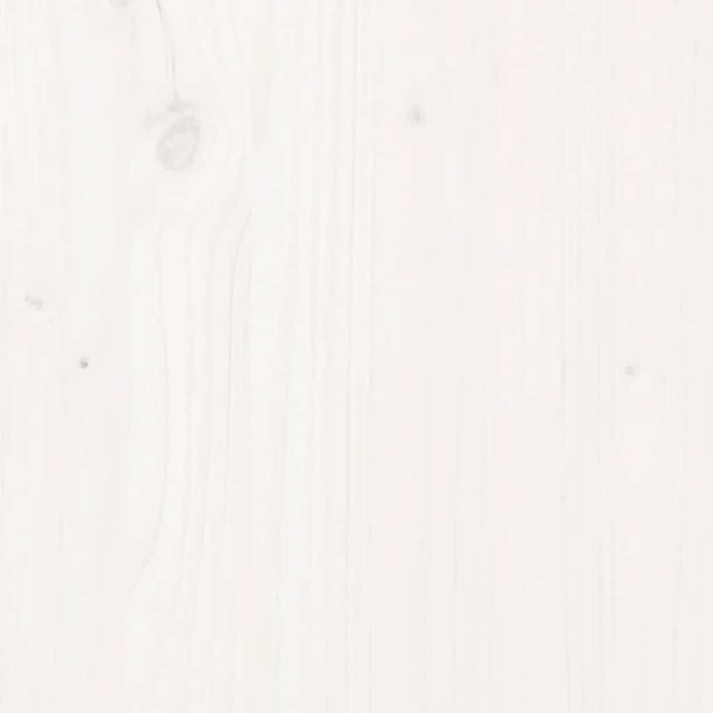 3 Piece Garden Lounge Set with Cushions White Solid Wood