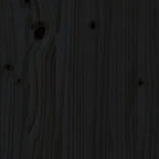 3 Piece Garden Lounge Set with Cushions Black Solid Wood