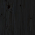 Garden Footstool Black 120x80 cm Solid Wood Pine