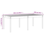 17 Piece Garden Dining Set White Solid Wood Pine