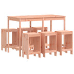 7 Piece Garden Bar Set Solid Wood Douglas