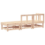 3 Piece Garden Lounge Set Solid Wood Pine