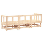 3 Piece Garden Lounge Set Solid Wood Pine