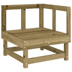 3 Piece Garden Lounge Set Impregnated Wood Pine