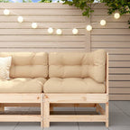 Garden Corner Sofa Solid Wood Pine