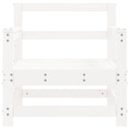Garden Chairs 2 pcs White Solid Wood Pine