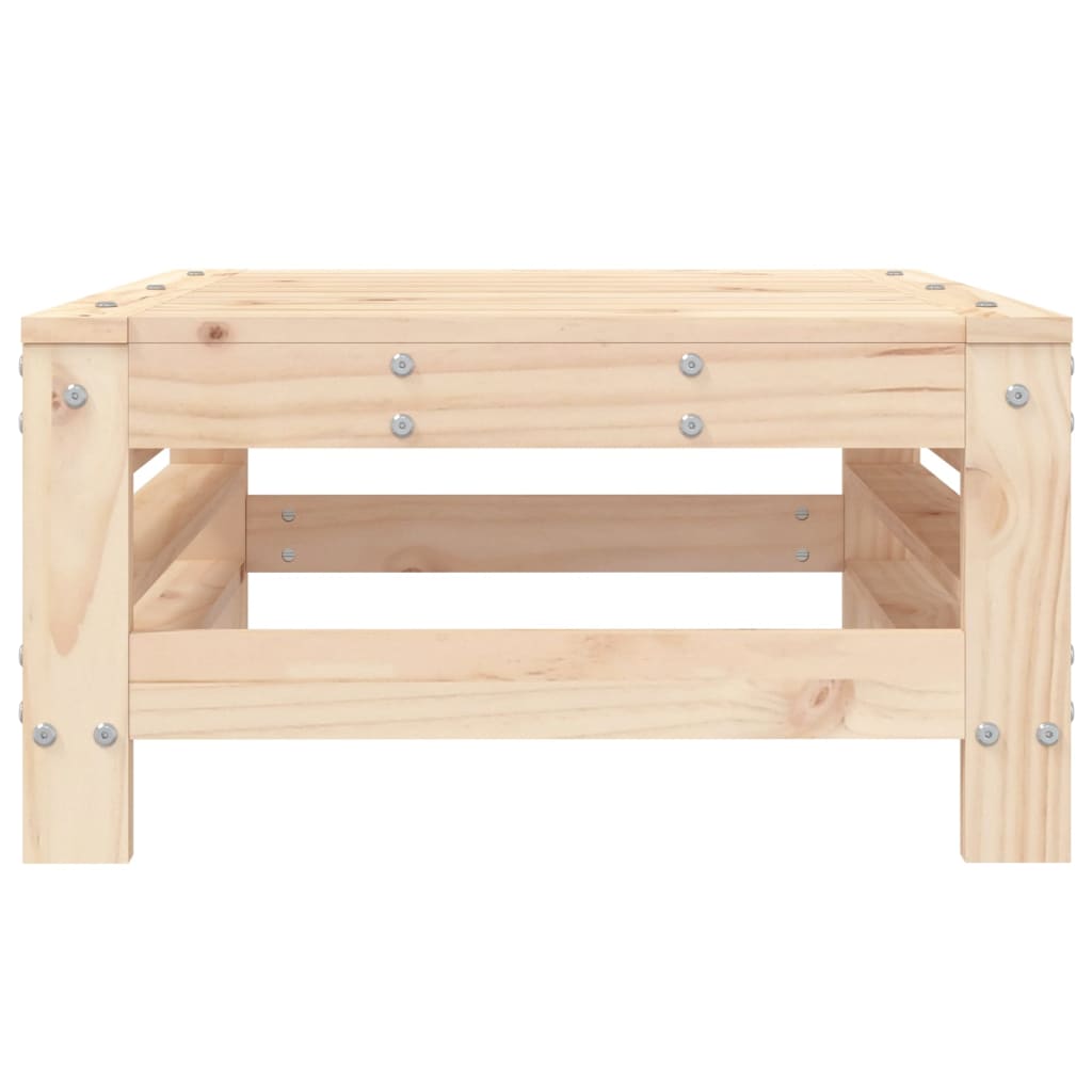 Garden Footstool Solid Wood Pine