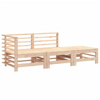 3 Piece Garden Lounge Set Solid Wood Pine