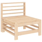 3 Piece Garden Lounge Set Solid Wood Pine