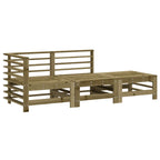 3 Piece Garden Lounge Set Impregnated Wood Pine