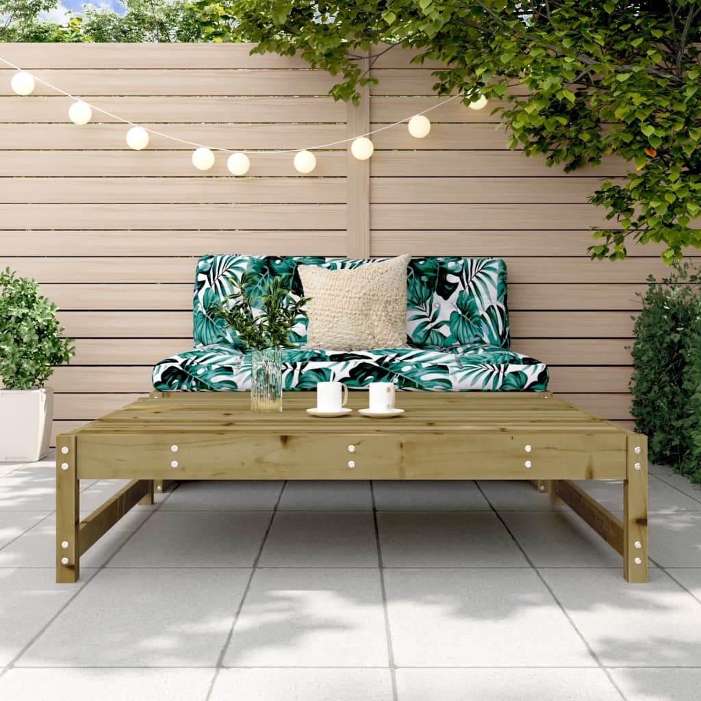 Garden Footstool 120x80 cm Impregnated Wood Pine