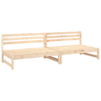 Garden Middle Sofas 2 pcs 120x80 cm Solid Wood Pine