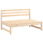 Garden Middle Sofas 2 pcs 120x80 cm Solid Wood Pine