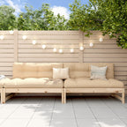 Garden Middle Sofas 2 pcs 120x80 cm Solid Wood Pine