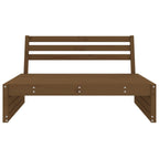 Garden Middle Sofa Honey Brown 120x80 cm Solid Wood Pine