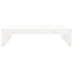 Garden Footstool White 120x80 cm Solid Wood Pine