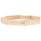 Sandbox with Seats Octagon Solid Wood Pine