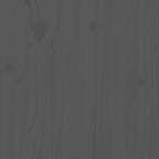 Sandbox with Seats Grey Square Solid Wood Pine