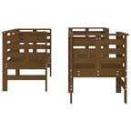 3 Piece Garden Lounge Set Honey Brown Solid Wood Pine