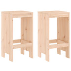 Bar Stools 2 pcs 40x36x75 cm Solid Wood Pine
