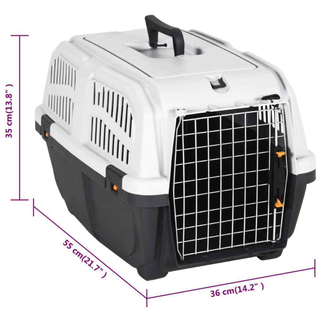 Pet Carrier With Metal Door Polypropylene