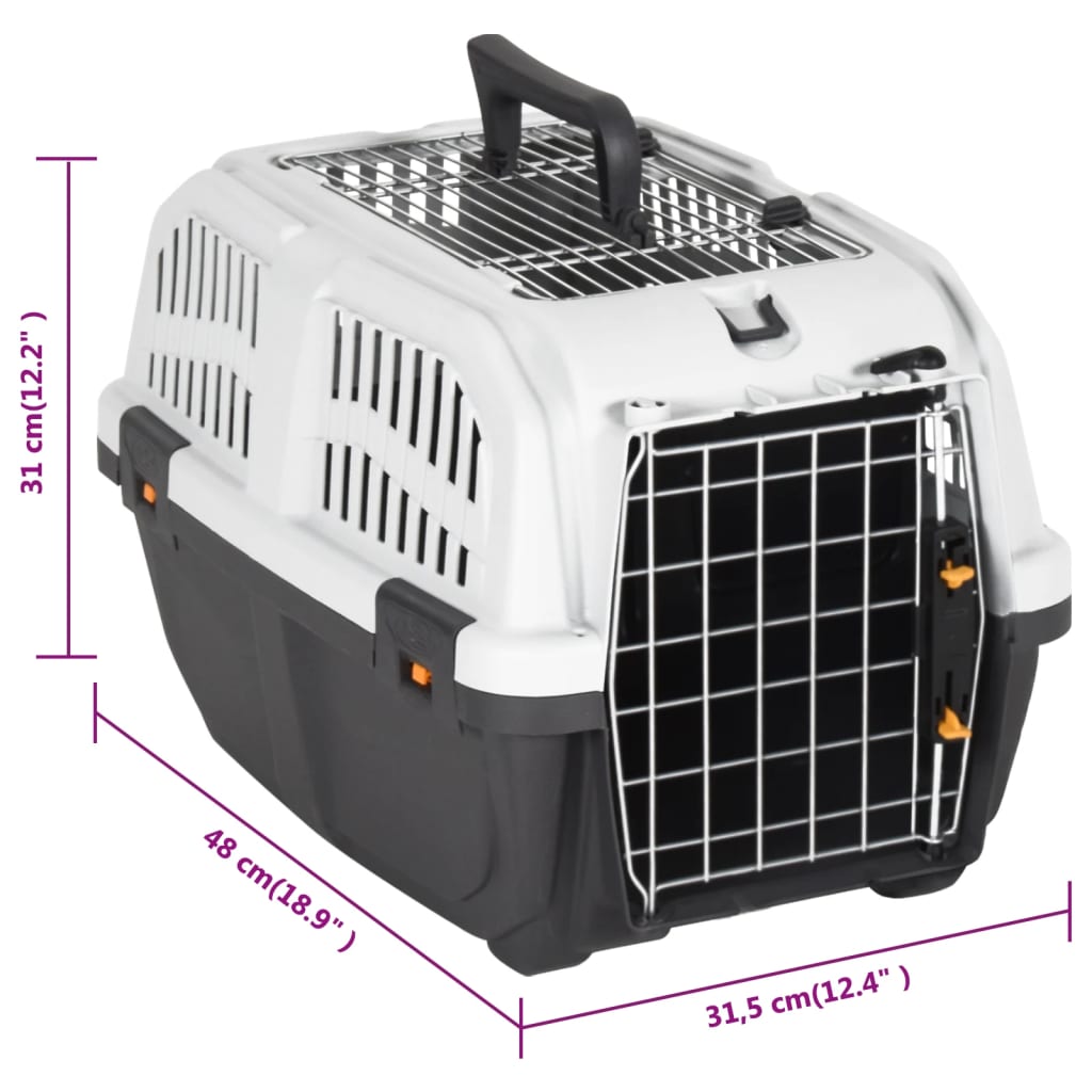 Pet Carrier With Metal Door Polypropylene