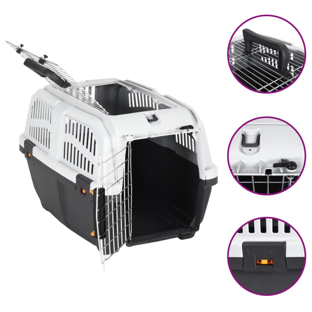 Pet Carrier With Metal Door Polypropylene