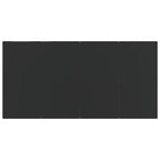 5 Piece Garden Dining Set Black Poly Rattan