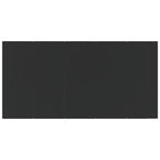 7 Piece Garden Dining Set Black Poly Rattan