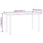 5 Piece Garden Dining Set Poly Rattan