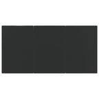 5 Piece Garden Dining Set Black Poly Rattan