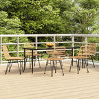 7 Piece Garden Dining Set Poly Rattan