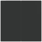 5 Piece Garden Dining Set Black Poly Rattan