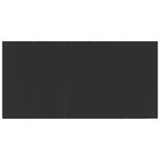 9 Piece Garden Dining Set Black Poly Rattan