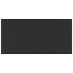 9 Piece Garden Dining Set Black Poly Rattan