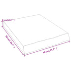 Bathroom Countertop 40x50x(2-6) cm Untreated Solid Wood