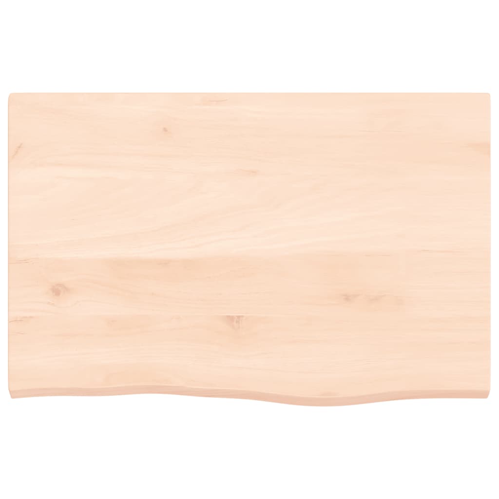 Bathroom Countertop 60x40x2 cm Untreated Solid Wood