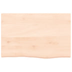 Bathroom Countertop 60x40x2 cm Untreated Solid Wood