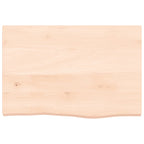 Bathroom Countertop 60x40x(2-4) cm Untreated Solid Wood