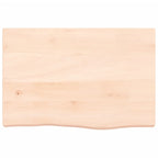 Bathroom Countertop 60x40x(2-6) cm Untreated Solid Wood