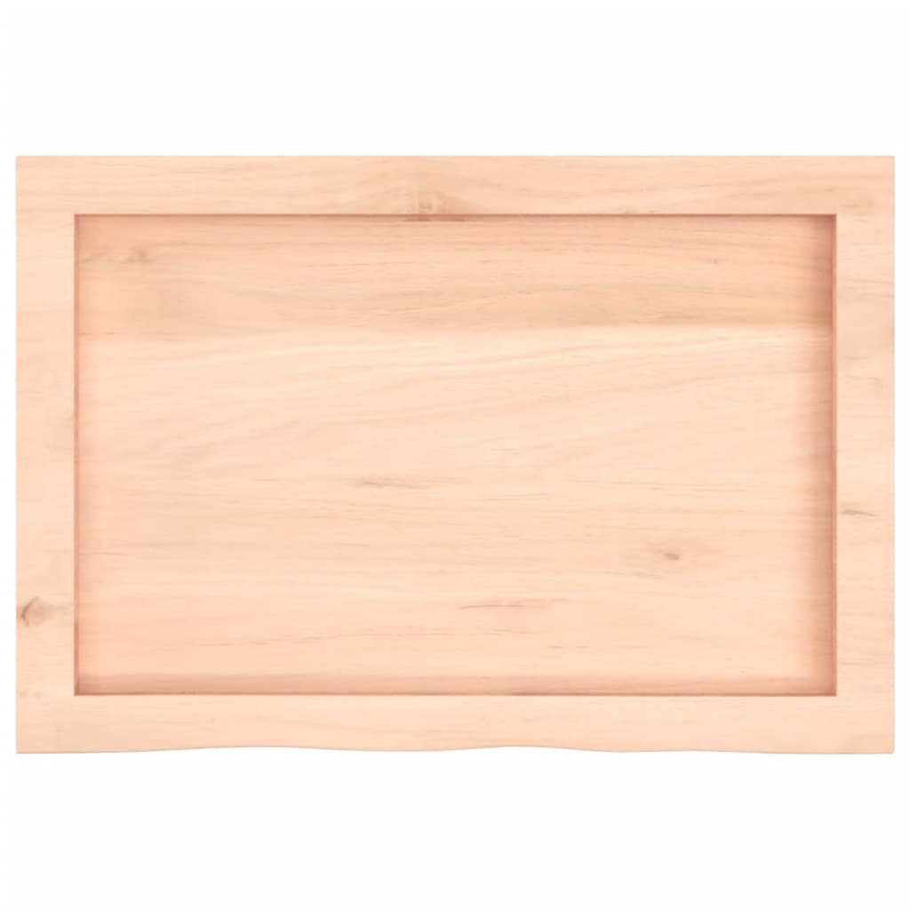 Bathroom Countertop 60x40x(2-6) cm Untreated Solid Wood