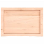 Bathroom Countertop 60x40x(2-6) cm Untreated Solid Wood