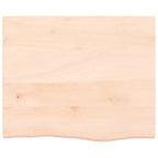 Bathroom Countertop 60x50x2 cm Untreated Solid Wood
