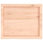 Bathroom Countertop 60x50x(2-4) cm Untreated Solid Wood